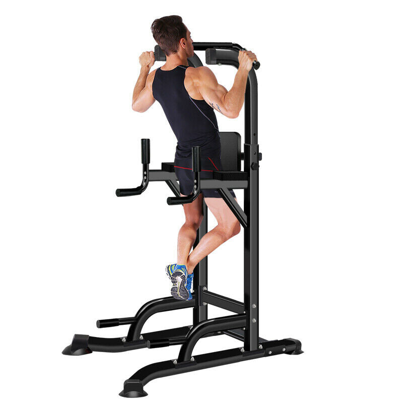 Fitness Station Pull Up Bar Dip Station Push Ups Leg Raises